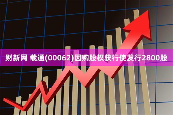 财新网 载通(00062)因购股权获行使发行2800股